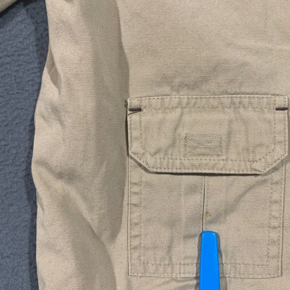 Authentic Graphite Kids Tan Field Jacket Corduroy Collar Barn Coat Size 3T